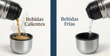 Cargar imagen en el visor de la galería, Termo de Acero Inoxidable Doble Pared para Bebidas Calientes y Frías – Café, Té, Leche – Tapa Hermética