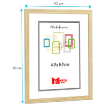 Cargar imagen en el visor de la galería, Marco de Foto Haya Hecho de Madera, Ancho de Bastidor 2 cm con Acabado Elegante