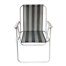 Cargar imagen en el visor de la galería, Silla de playa plegable con reposabrazos de Plástico Estructura Metal Cayo ancho de Exteriores