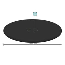 Cargar imagen en el visor de la galería, Cubierta para piscina, Cobertor de Invierno Redondo de PVC para Piscinas Negro