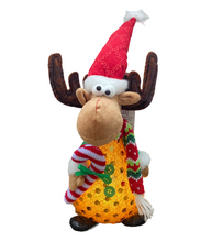 Cargar imagen en el visor de la galería, Muñeco Papa Noel, Reno y Muñeco Nieve (Aleatorio) de Navidad con luz LED Ilumina Cuerpo, Figura Jarh de Navideño Para Decoración de Navadad 14x11x31 cm