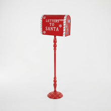 Cargar imagen en el visor de la galería, Buzón Navideño Decorado para Cartas de Papá Noel – Decoración de Navidad Roja