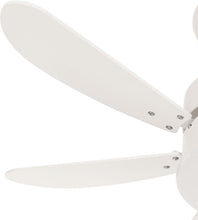 Cargar imagen en el visor de la galería, Ventilador de techo con luz Led, 6 aspas, Utrasilencioso, 3 velocidades de ventilación, 81 cm de diámetro, 70 W - Gerimport