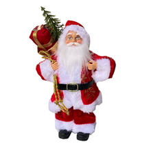 Cargar imagen en el visor de la galería, Figura Papa Noel Santa Clau de Pie con Regalo a la Mano Para Decoración de Navidad