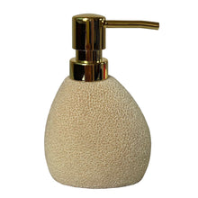 Cargar imagen en el visor de la galería, Tendance - Accesorios de baño de poliresina Vaso Portacepillos de Dientes, Dispensador de jabón, Plato de jabón / jabonera, Escobillero de aseo / Cepillo de inodoro Ovalado Beige natural efecto Esponja del Mar