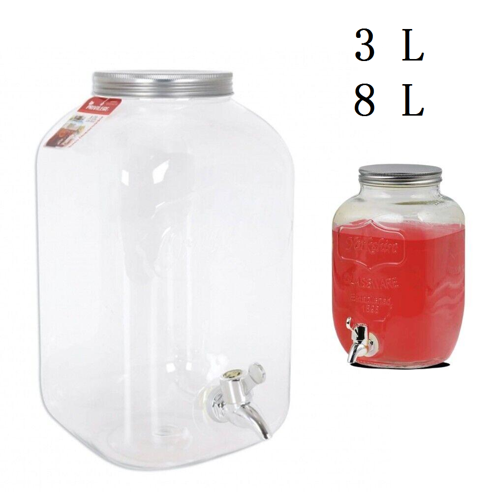 Tarro dispensador plástico con grifo 3 l y 8 l garrafa – Maxia Market