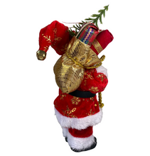Cargar imagen en el visor de la galería, Figura Papa Noel Santa Clau de Pie con Regalo a la Mano Para Decoración de Navidad