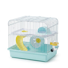 Cargar imagen en el visor de la galería, Jaula para Hámster de Dos Niveles con Accesorios – Diseño Compacto y Divertido – Envío de Color Aleatorio