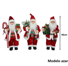 Cargar imagen en el visor de la galería, Figura Papa Noel Santa Clau de Pie con Regalo a la Mano Para Decoración de Navidad