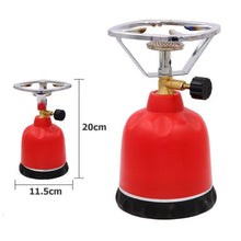 Cargar imagen en el visor de la galería, Hornillo camping Cartuchos butano 190 g portátil exterior, Quemador a Gas + gas C-200 GBS