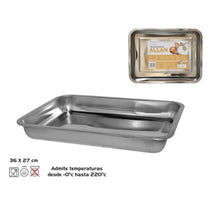 Cargar imagen en el visor de la galería, Rustidera bandeja para horno acero inoxidable, Bandeja de Horno
