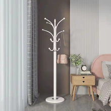 Cargar imagen en el visor de la galería, Perchero De Pie para Ropa- Percheros de recibidor Decoración Hogar - Metal Blanco 178 cm - Diseño Ajustado y Duradero para Ropa - Pintura ECO Amigable y Antiarañazos - Base Fuerte y Material de Alta Calidad