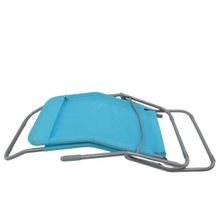 Cargar imagen en el visor de la galería, Tumbona reclinable con 2 posiciones, tubos de acero y textil, Tumbona plegable para Patio Terraza Piscina Jardín