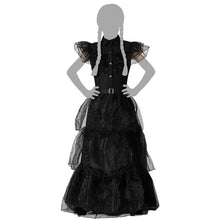 Cargar imagen en el visor de la galería, Disfraz Vestido Gotico Niña Terror Infantil Para Fiesta Holloween Carnaval Teatro