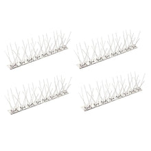 Cargar imagen en el visor de la galería, Pinchos Anti Aves Antipalomas 4 Unidades 50 x 11 x 2,8 cm – Protector para Techo, Valla y Alféizar, Anti Palomas y Anti Gatos