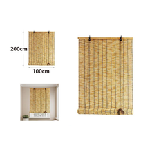 Cargar imagen en el visor de la galería, Persiana Enrollable de Junco - Estor Cortina de Caña con Elevador Decoración para Ventanas o Puertas - Ideal para Casas de Campo
