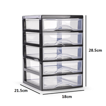 Cargar imagen en el visor de la galería, Cajonera Plastico Sobremesa disponibles en 2, 3 y 4 cajones para escritorio y oficina almacenamiento de sobremesa Color Blanco Negro