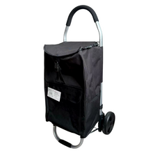 Cargar imagen en el visor de la galería, Carro de Compra de 2 Ruedas con marco de aluminio Ligero plegable portátil 43x38x93 cm