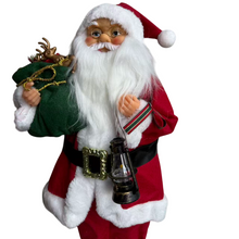 Cargar imagen en el visor de la galería, Figura Papa Noel Santa Clau de Pie con Regalo a la Mano Para Decoración de Navidad