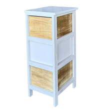 Cargar imagen en el visor de la galería, Mueble Sinfonier Cajonera Cómoda de Madera Vintage y Blanco para Habitación Decoracion a la Casa