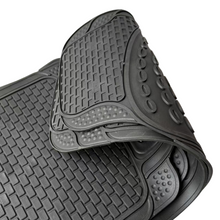 Cargar imagen en el visor de la galería, Alfombras de Goma Recortable Universal Negra Para Coche Automóvil Juego de 4 pcs Resitente al Uso Antideslizante (Copia)