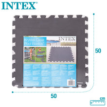 Cargar imagen en el visor de la galería, Protector suelo Intex para piscinas 50x50x0.5cm 8 piezas Color Gris