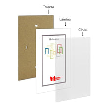 Cargar imagen en el visor de la galería, Marco de Foto de Vidrio Pack de 2 unds, portafotos sin marcos tipo de Clip, Marco Para foto