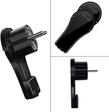 Cargar imagen en el visor de la galería, Enchufe en ángulo plano con protección de contacto, con mango plegable