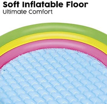 Cargar imagen en el visor de la galería, Piscina infantil hinchable 3 anillos con Fundo Alcochado 102cm x 25cm 62 L