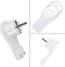 Cargar imagen en el visor de la galería, Enchufe en ángulo plano con protección de contacto, con mango plegable