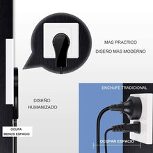 Cargar imagen en el visor de la galería, Enchufe en ángulo plano con protección de contacto, con mango plegable