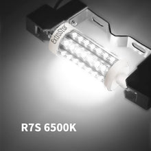 Cargar imagen en el visor de la galería, 2 x Bombilla LED R7s 78mm 5W no regulable, blanco 500 lúmenes, lineal Reemplazar lámpara halógena J78 40 W, 360 grados, sin parpadeo, perfecta para dormitorio, baño, etc