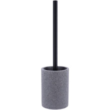 Cargar imagen en el visor de la galería, Accesorios de baño de poliresina, vaso loción, dispensador de jabón, plato de jabón jabonera, cepillo de inodoro escobilla de aseo gris