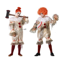 Cargar imagen en el visor de la galería, Disfraz Payaso payasa macabra Infantil unisex niño niña Para Halloween Carnaval Teatro
