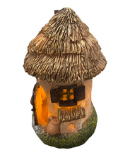 Cargar imagen en el visor de la galería, Casa Tejado de Paja Navideño con1 Luz LED Intermitente Para Decoración de Belén Nacimeinto Navidad