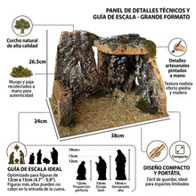 Cargar imagen en el visor de la galería, Cueva de Corcho Navideño Para Decoracion Navidad de Belén Nacemiento
