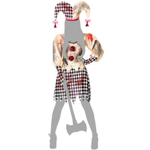 Cargar imagen en el visor de la galería, Disfraz Arlequin sangriento mujer adulto Talla XS- S, M/L, XL Para Halloween Carnaval Teatro