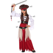 Cargar imagen en el visor de la galería, Disfraz Pirata Niña Infantil para Carnaval Teatro vestido pirata marinera