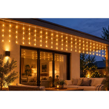 Cargar imagen en el visor de la galería, Cortina de Luces LED Multicolor, Blanco Cálido y Blanco Frío con Pilas | Cable Transparente | 8 Funciones y Temporizador | Interior y Exterior | Navidad | Kmt Style