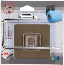 Cargar imagen en el visor de la galería, Accesorios para el baño Cesta Estante Rectangular, Jabonera, Portarollo, Gancho de Acero Inoxidable Con Tarjeta Adhesivo 3M - Tendance