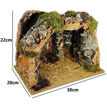 Cargar imagen en el visor de la galería, Cueva de Corcho Navideño Para Decoracion Navidad de Belén Nacemiento