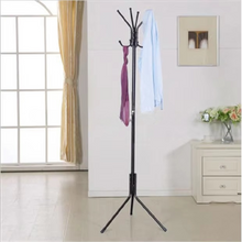 Cargar imagen en el visor de la galería, Perchero de Pie Tipo Árbol Forja - Ideal para Recepción, Oficina, Salón - Fácil de Montar - Colgador con 8 Ganchos - Negro - 170 cm