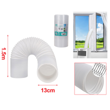 Cargar imagen en el visor de la galería, Tubo de Escape para Aire Acondicionado Portátil Flexible Extensible / Kit de Sellado de Ventana Universal con Cremallera de aire acondicionado portátil