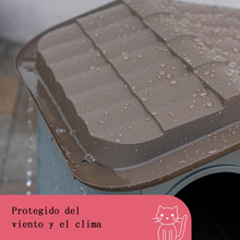 Cargar imagen en el visor de la galería, Casa para Perros y Gatos | Caseta de Plástico Resistente Interior y Exterior | Refugio Mascotas Jardín o Patio | Fácil Montaje
