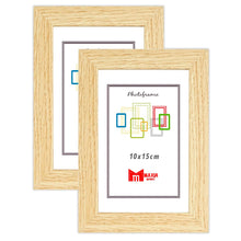 Cargar imagen en el visor de la galería, Maxia Market Marco Foto Color Haya Hecho Madera, Ancho de Bastidor 2 cm con Acabado Elegante