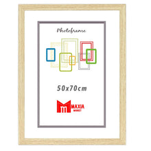 Cargar imagen en el visor de la galería, Maxia Market Marco Foto Color Haya Hecho Madera, Ancho de Bastidor 2 cm con Acabado Elegante