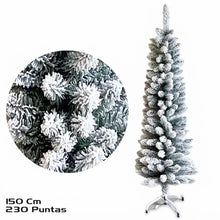 Cargar imagen en el visor de la galería, Árbol de Navidad Nevado Delgado para Espacios Estrechos