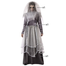 Cargar imagen en el visor de la galería, Disfraz Novia Muerta Plañidera Adulto Mujer Para Halloween Carnaval Teatro