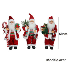 Cargar imagen en el visor de la galería, Figura Papa Noel Santa Clau de Pie con Regalo a la Mano Para Decoración de Navidad