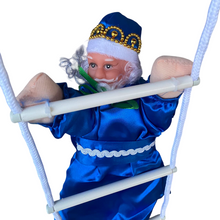 Cargar imagen en el visor de la galería, Colgante Reyes Magos con Escalera de Cuerda Para Balcón Ventana Terraza Decorcion de Navidad